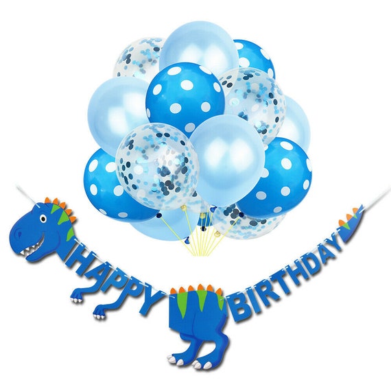 Decorazioni per feste di compleanno a tema dinosauro, ghirlanda di  palloncini verdi con Alles, Banner di