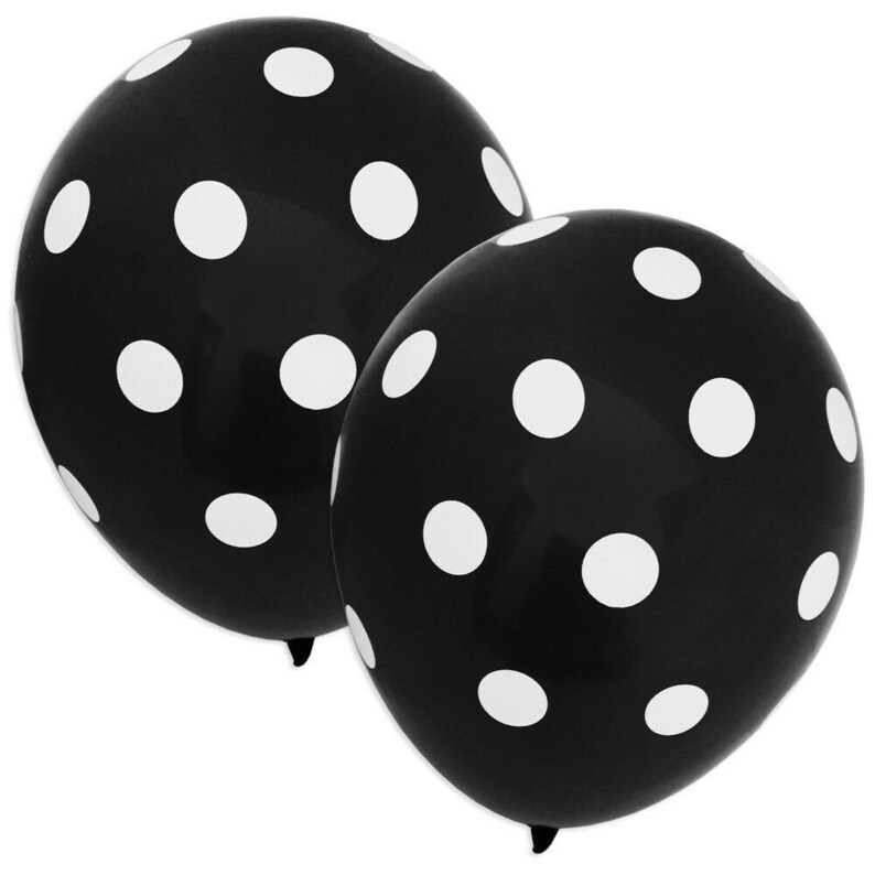 Piratfestballongset: Folieballong med skepp och prickiga ballonger (12 st) bild 5