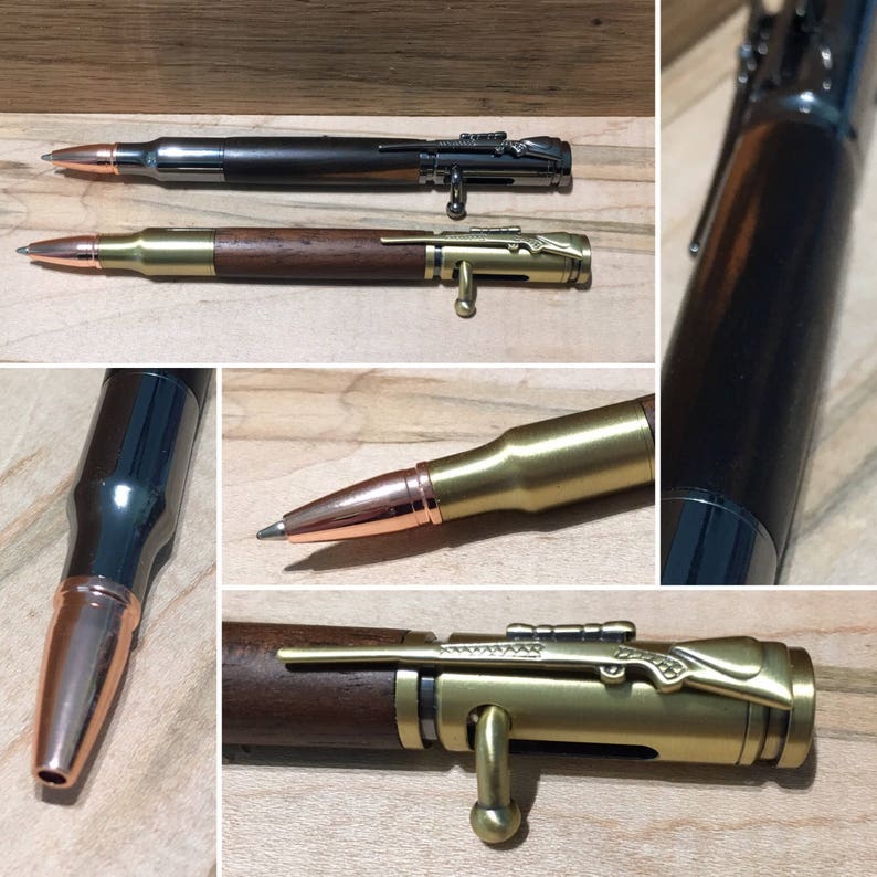 Custom 30 Caliber Bolt Action Bullet Cartridge Pencil