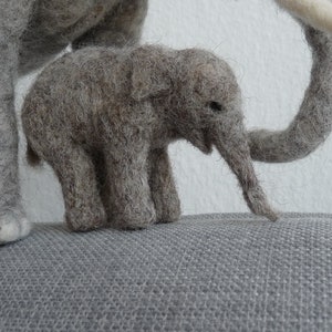 Art, textile sculpture, small baby elephant, felted, very cute, soft, Asian elephant, zoo, animal, elephant, elephants, baby animal, Africa