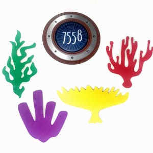 Disney Cruise Stateroom Door Magnet Finding Nemo Finding Dory Coral Reef Ocean Theme Laminated Card Stock
