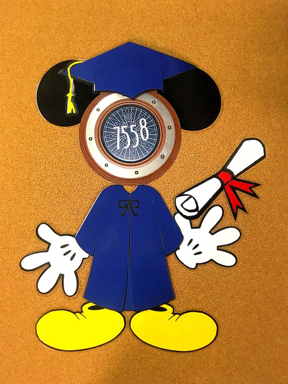 Disney Cruise Door Magnet Graduation Mickey Mouse Magnet Set Chose Your Colors