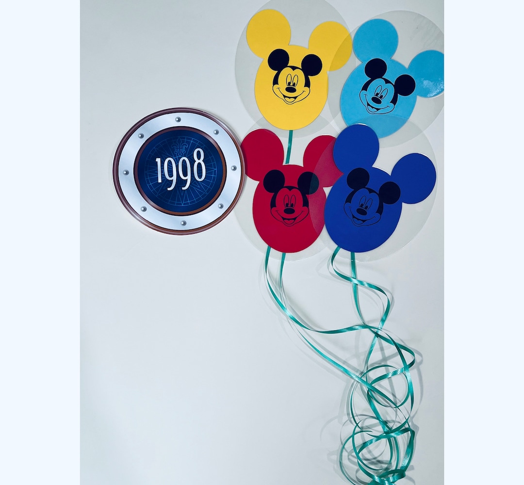 Disney Cruise Door Mickey Mouse Balloons Birthday Vacation