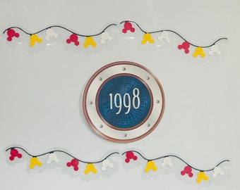 Mickey Mouse head "light strands" Cruise door decoration Disney Cruise