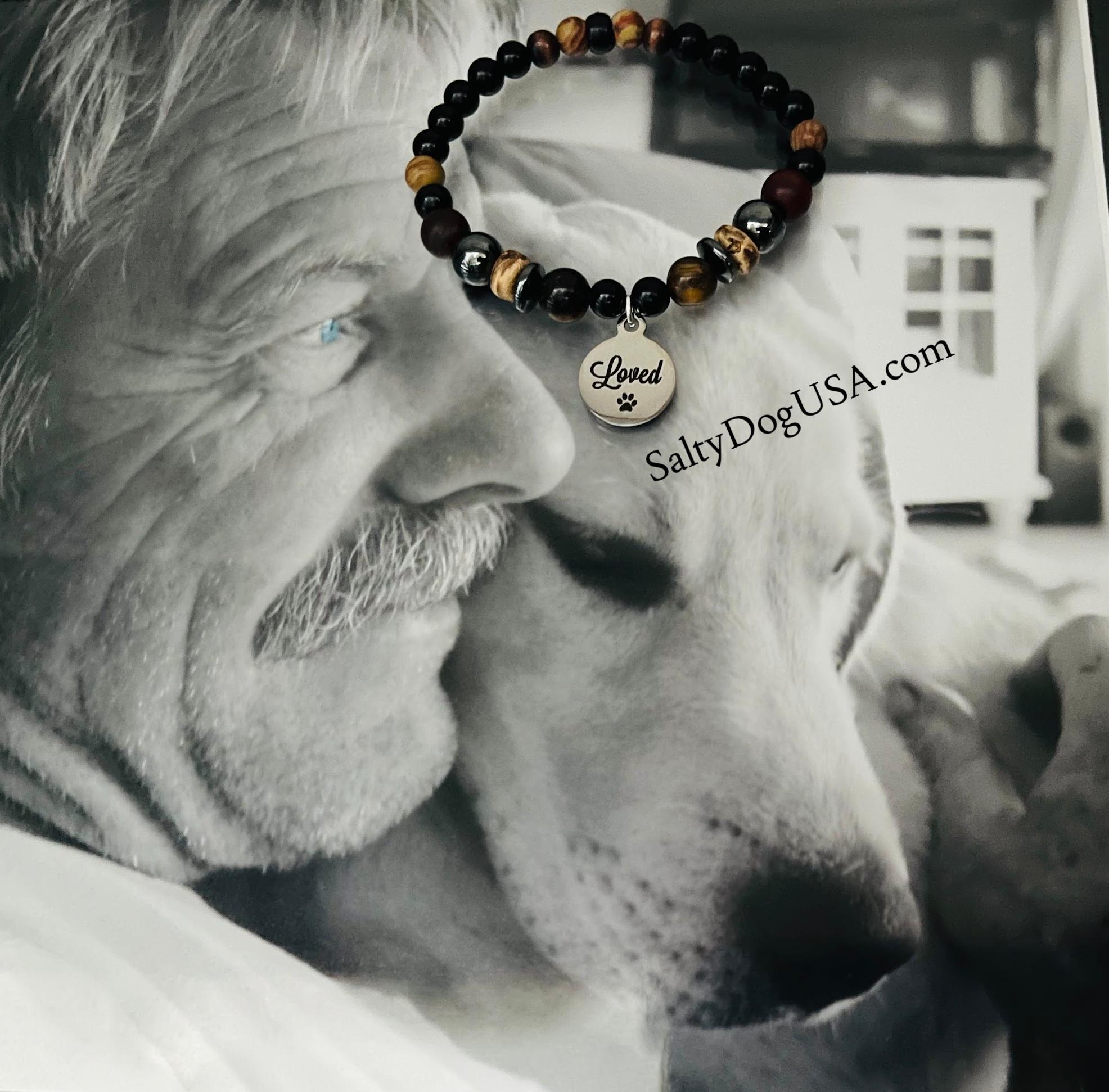 Pet Memorial Bracelet for Loss of Pet, Stainless Steel Paw Charm ...