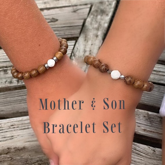 MOTHER and SON Bracelet Set First Day 