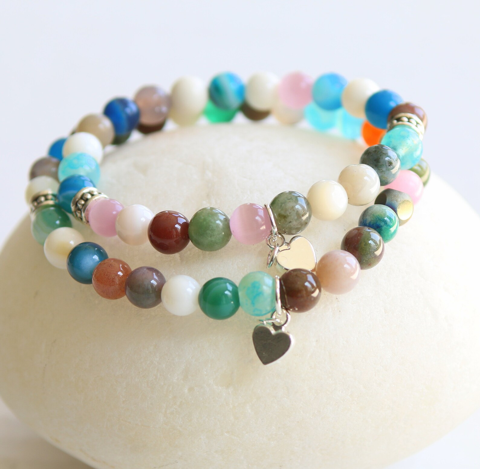 Mother Daughter Charm Bracelet Set Child First Day of School Etsy