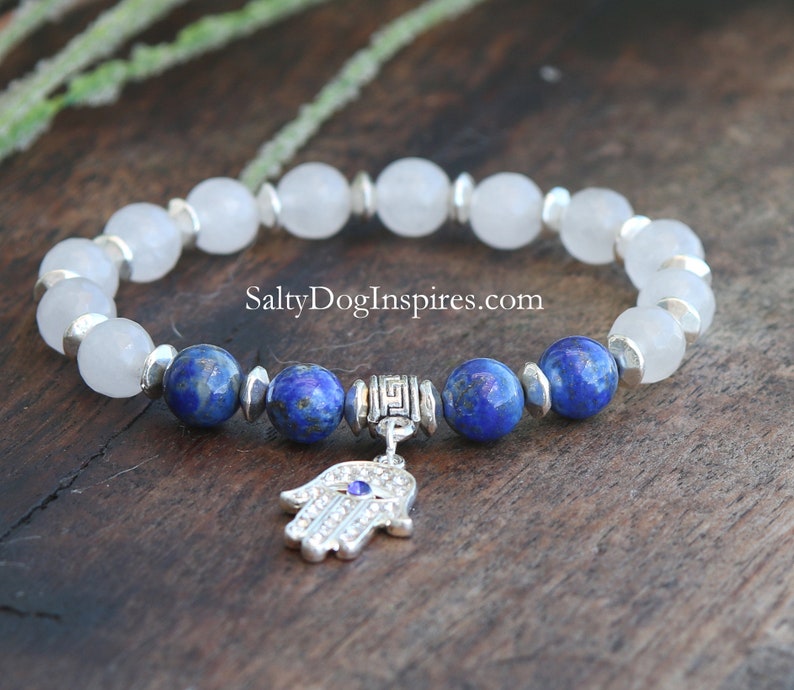 010 Womans Hamsa hand bracelet Healing Silver hamsa hand bracelet Hamsa jewelry Amulet bracelet Good luck charm bracelet