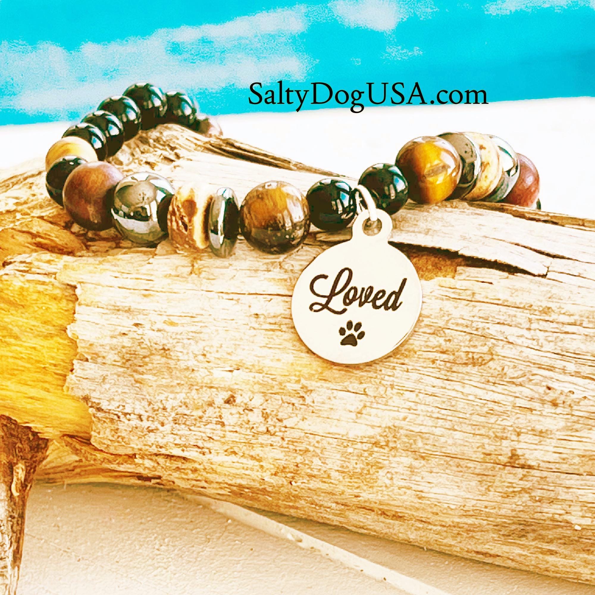 Pet Memorial Bracelet for Loss of Pet, Stainless Steel Paw Charm ...
