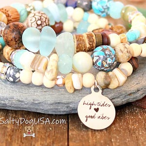Beachy boho-kralen bedelarmband voor dames, paascadeau verjaardag, schelp oceaan strand thema meisjes party cruise trip.