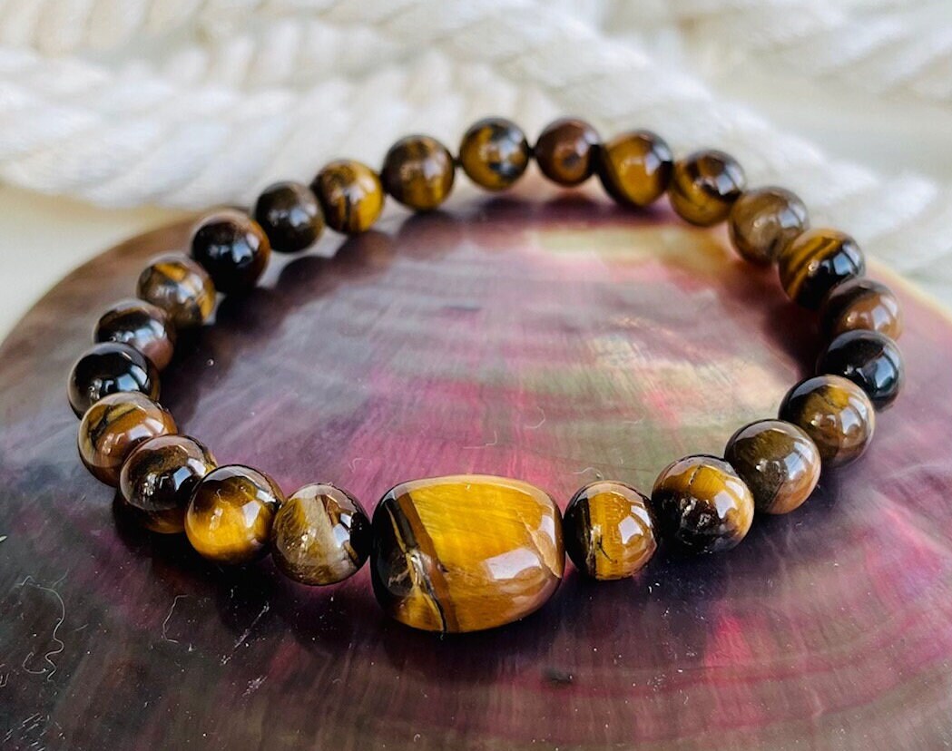 Tiger Eye Stone Bracelet For Men - Father's Day Gift For Dad, Son, Grandfather, Graduation, Birthday - View #9