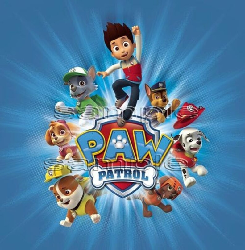 Paw Patrol Edible Image Cake Topper 1/2 Sheet Size | Etsy