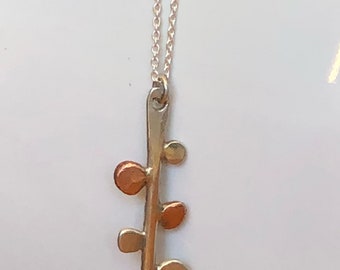 Sterling Silver Retro Branch Necklace