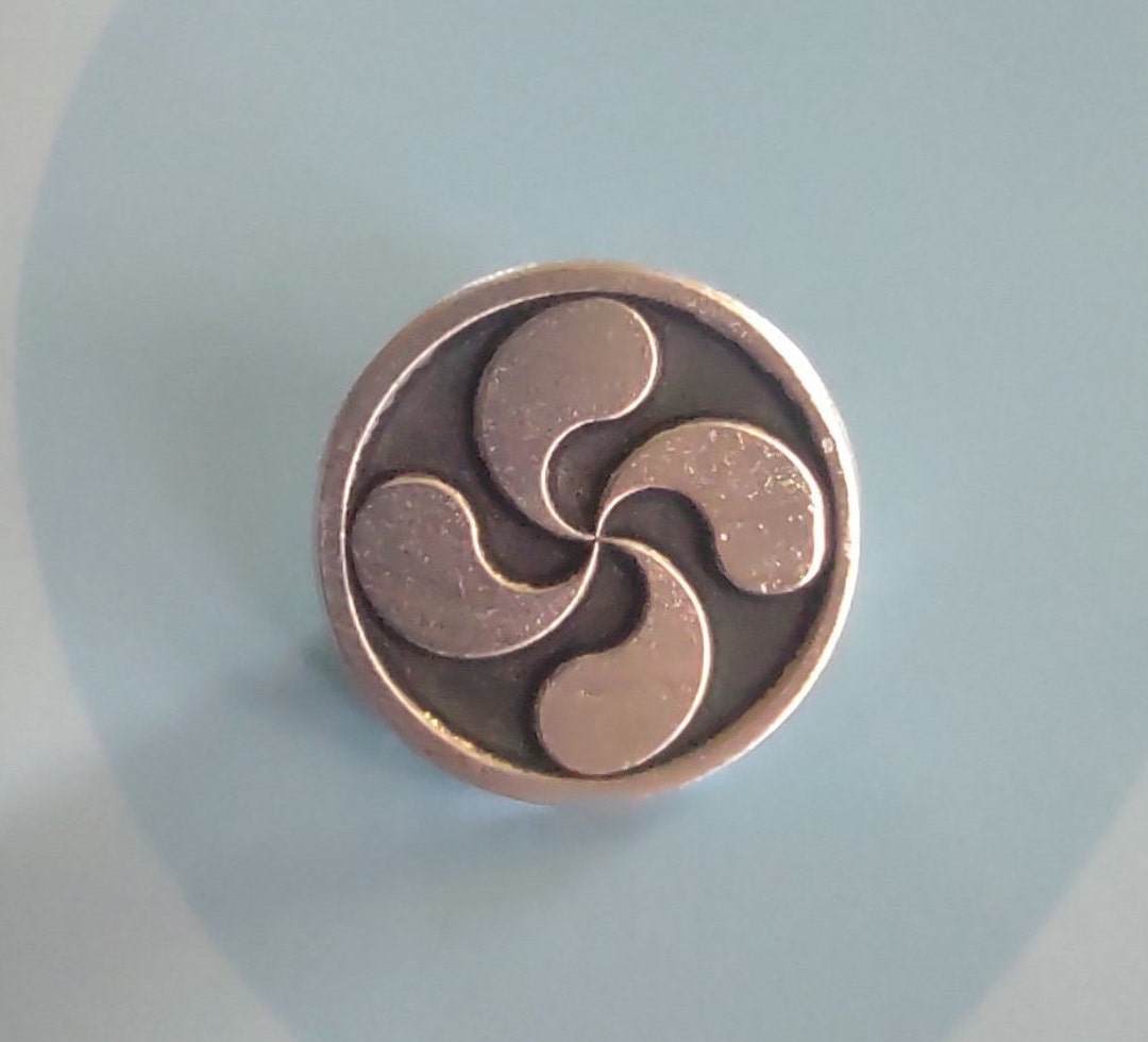 Basque Pin Basque Cross - Lauburu Pin - Celtic Mythology Meaning Sun - Jewelry - Etsy