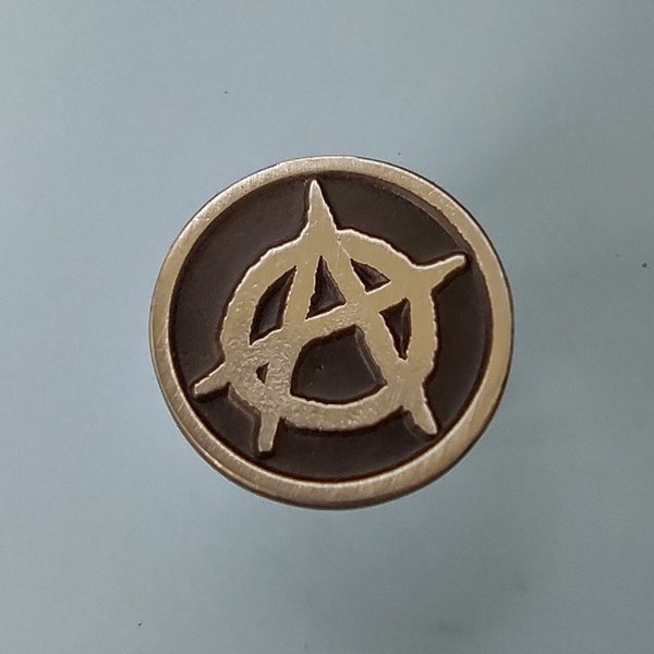 Anarchy Symbol Pin - Lawlessness - Political Disorder - Anarchism  Anarchist