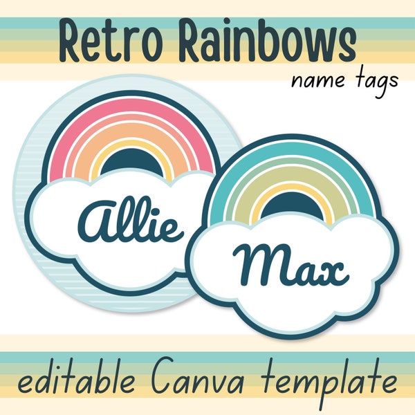 Desk Labels for Classroom Editable Etsy