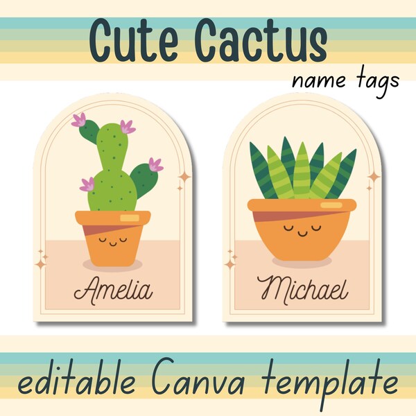 Cactus Classroom Decor - Etsy