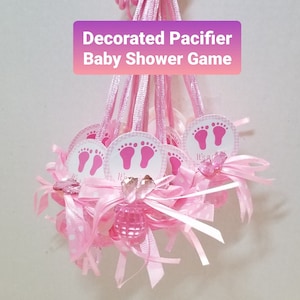 Baby Shower Decorated Pacifier Baby Shower (Don&#39;t say baby) Game