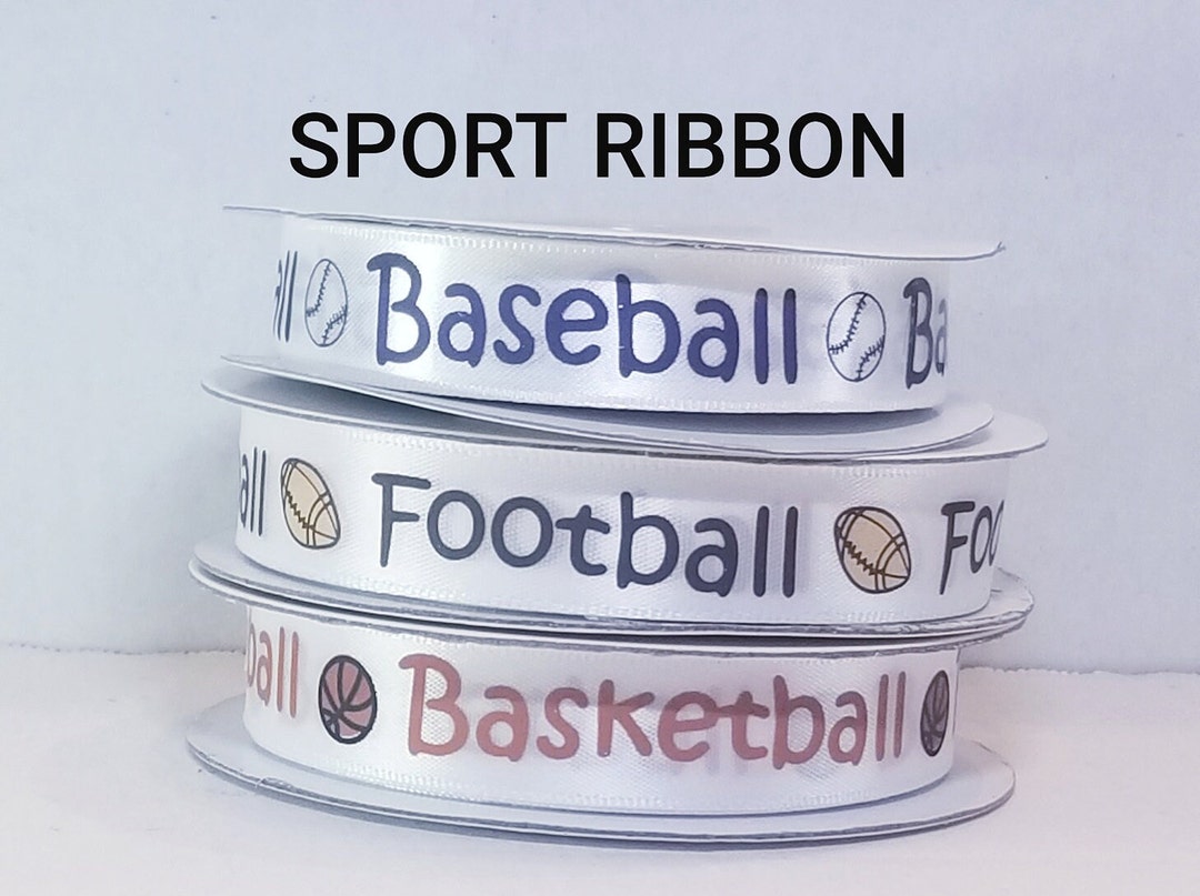 Baseball Ribbon, Football Ribbon, Basketball Ribbon, Sports Ribbon - Etsy