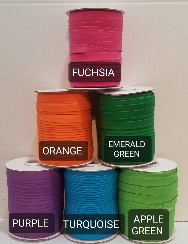 Double Fold Bias Tape 1/2 Wide by 50 Yards Bias Double Etsy