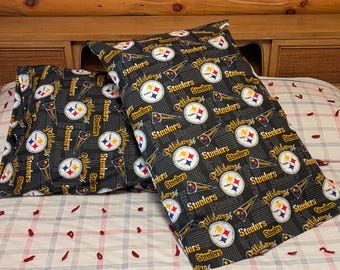 Pittsburgh Steelers  Retro Fleece Pillowcases | Standard Size | NFL | Football | Steelers | Retro | Black | Brand New | Ideal Gift