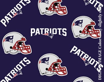 New England Patriots Fleece Blanket | No Sew | NFL | Football | Patriots | Navy| Ideal Gift