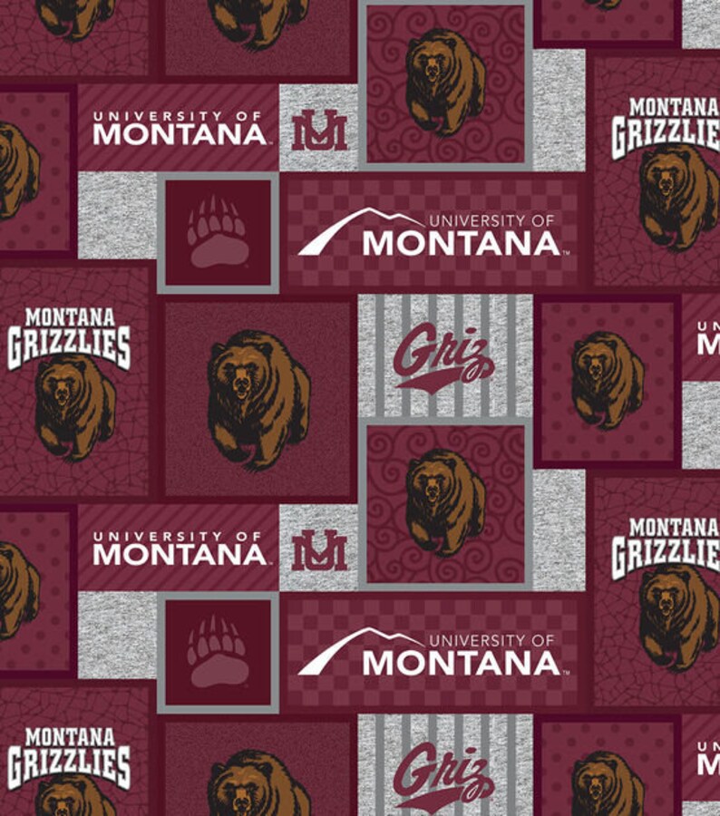 Planks and Paint University of Montana Grizzlies Fleece Blanket - Thumbnail 3