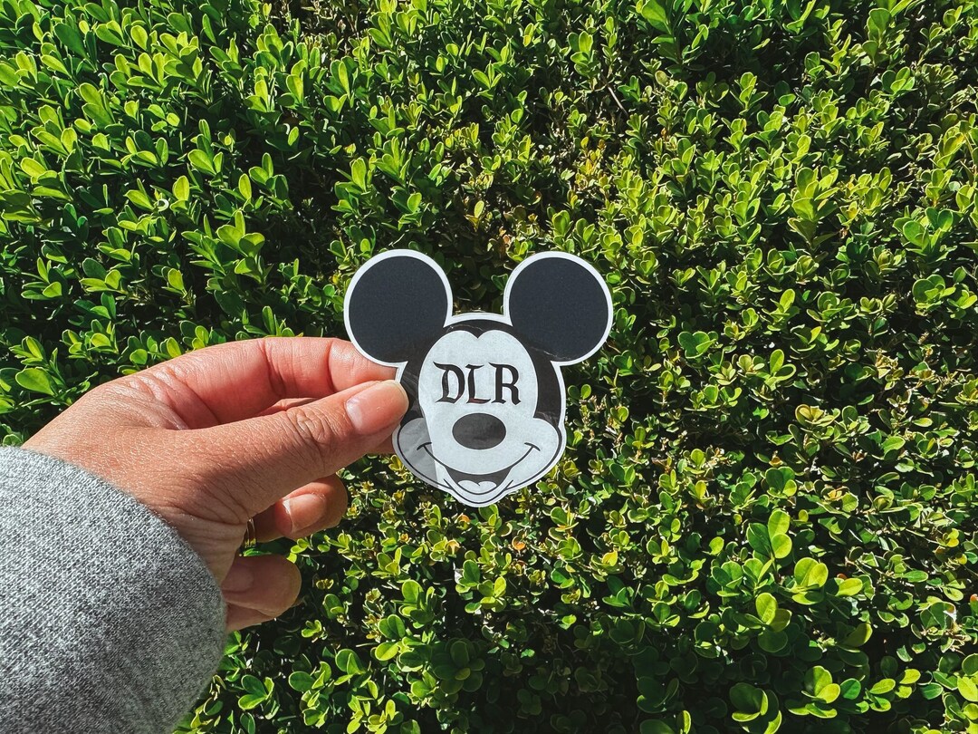 DLR Mouse Vinyl Sticker - Etsy