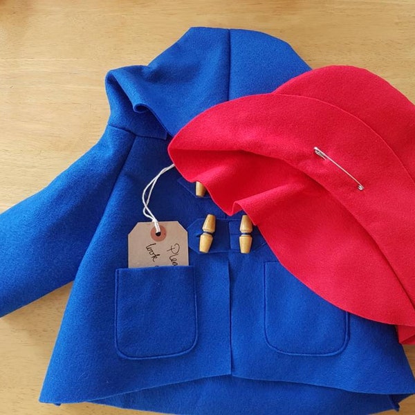 Coat, hat & Tag to fit your Vintage Gabrielle Designs Paddington Bear