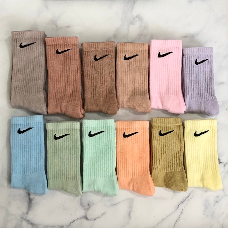 colored nike socks pastel