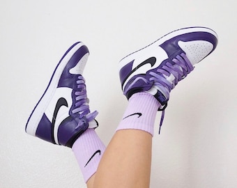 Nike Socks Custom Hand Dyed Crew Socks Pastel gift ideas nike dyed socks