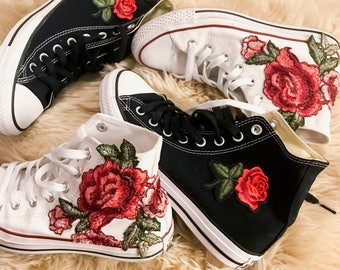 converse high tops rose