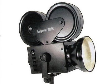 movie camera desk lamp