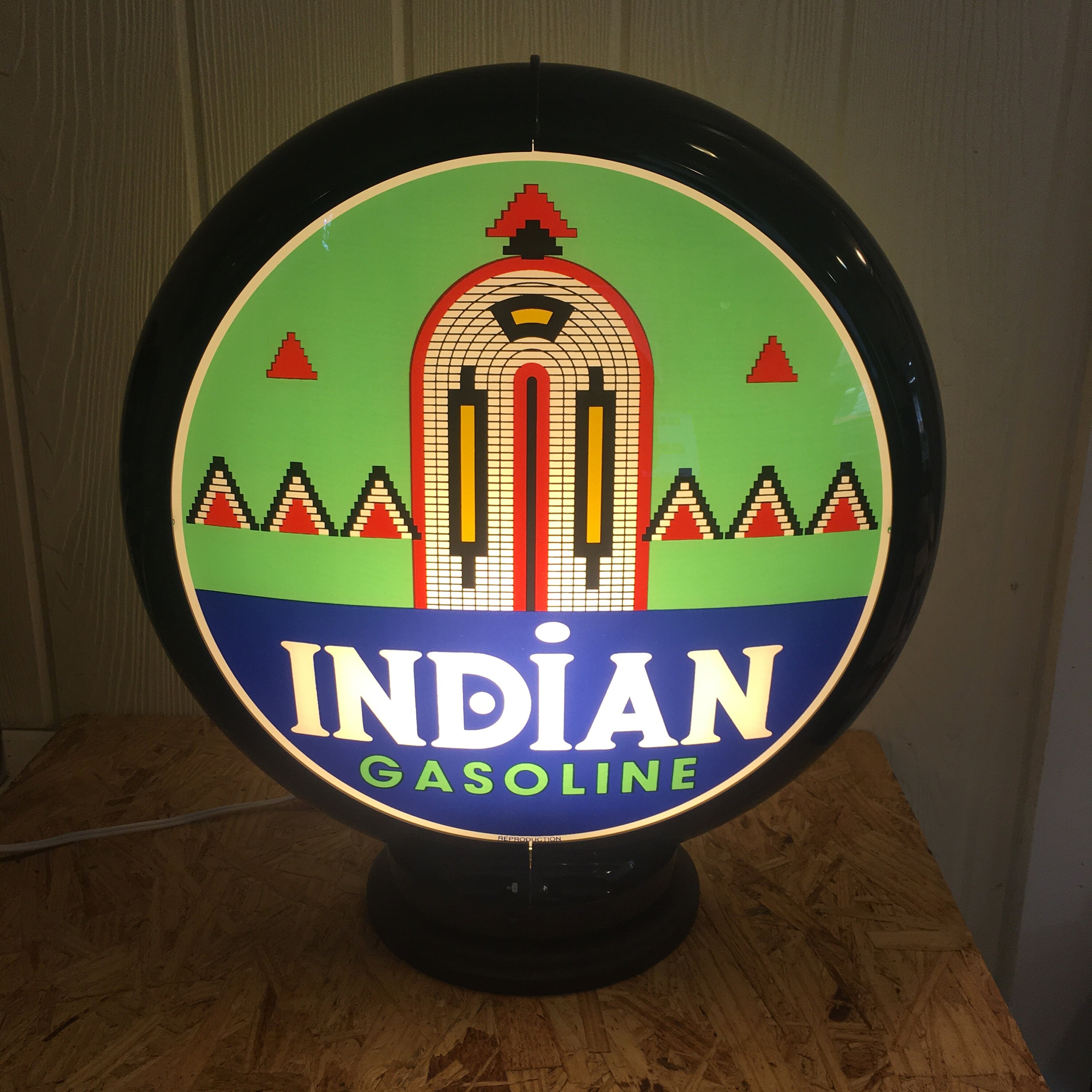 Indian Gas Gas Pump Globe / Light Up Gifts / Gifts for Dad / Etsy