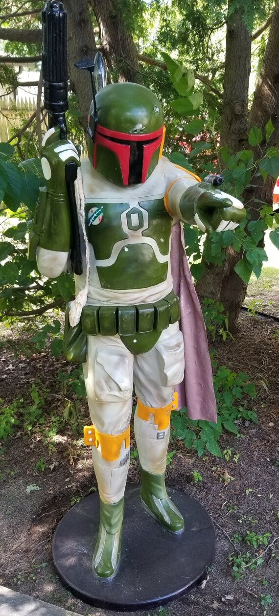 Star Wars Boba Fett Life Size Statue Fiberglass Approx 7ft Etsy Star Wars Boba Fett Life Size Statue Fiberglass Approx 7ft Etsy