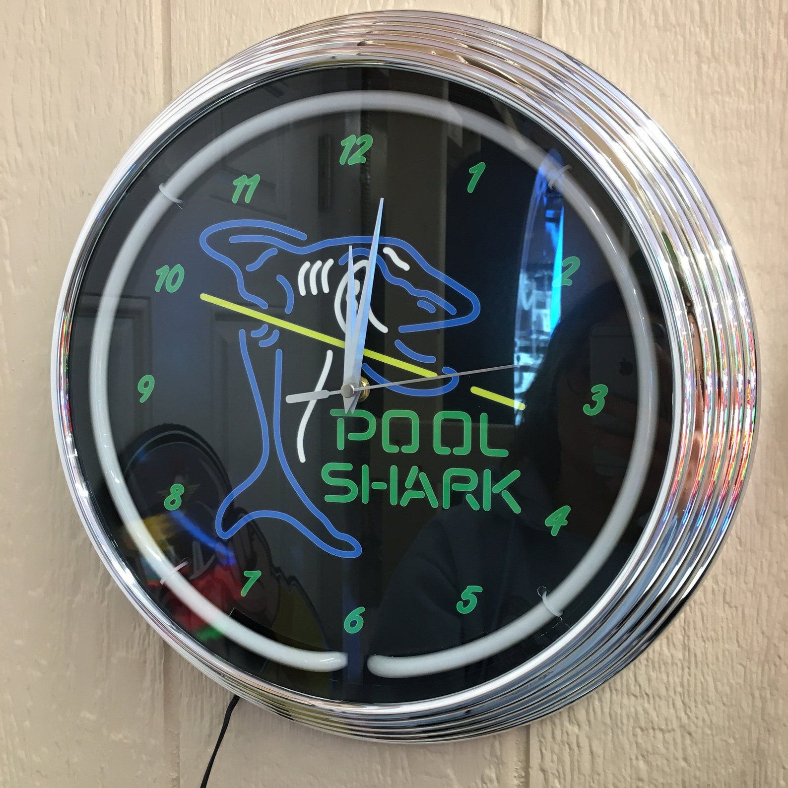 Neon Clock 15 x 15 NEW / Pool Shark Clock / Pool Etsy
