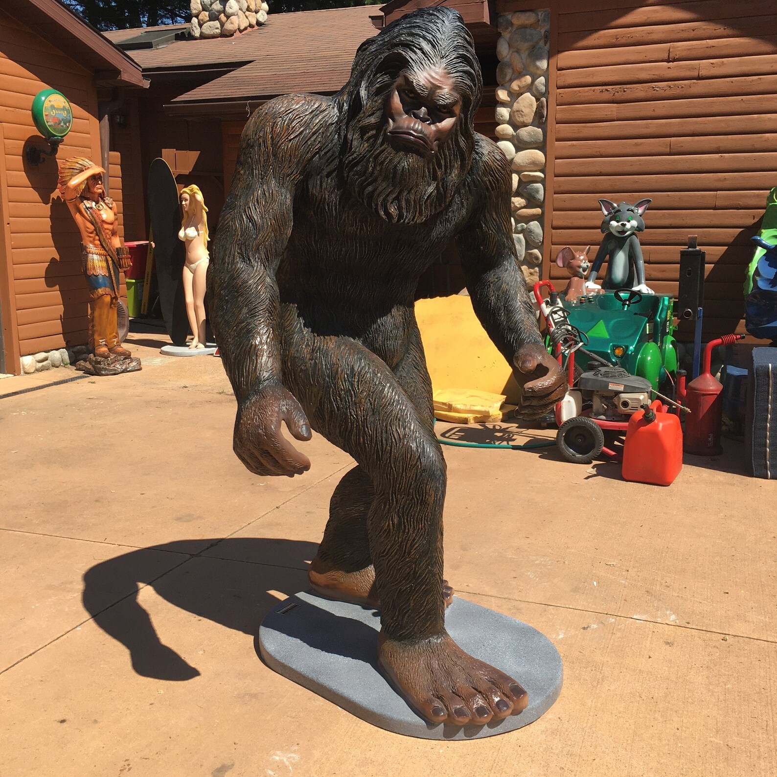 Fiberglass Statues / Life Size Sasquatch Statue / Bigfoot Etsy