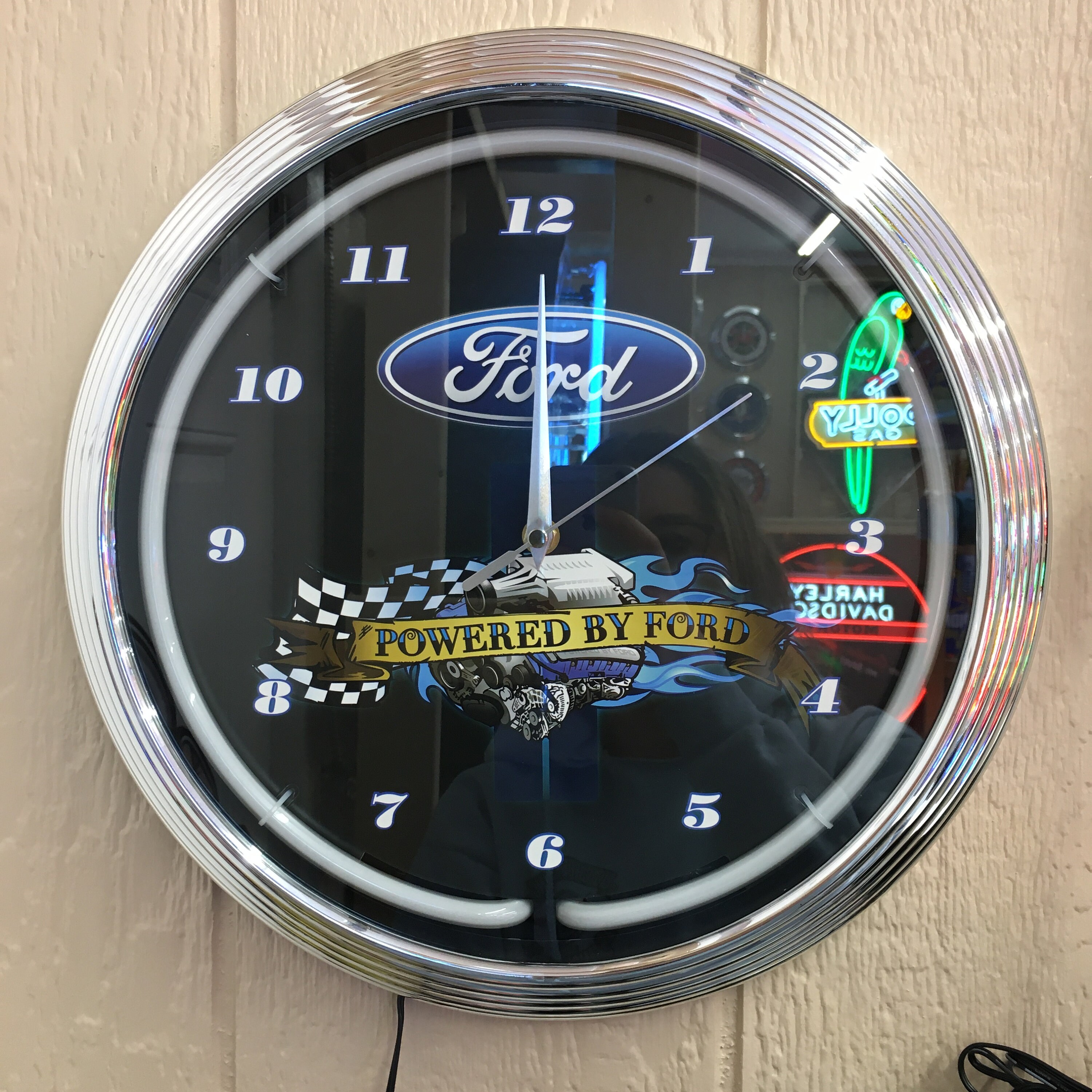 Neon Clocks / Ford Neon Clock / Garage Signs for Men / Garage Etsy