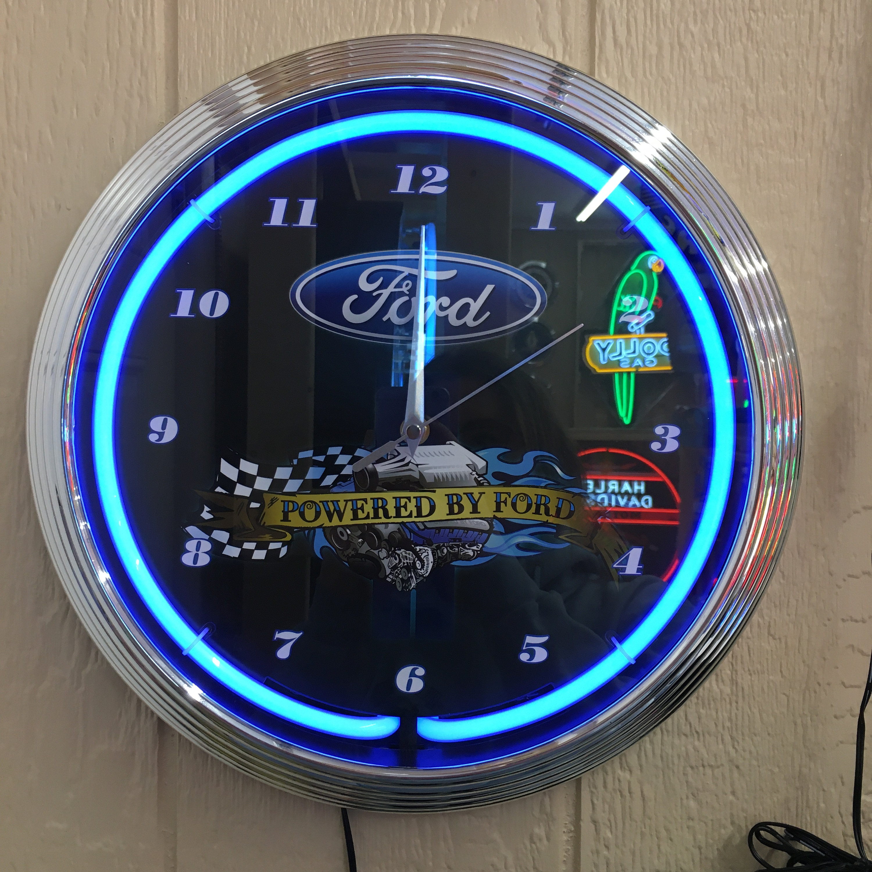 Neon Clocks / Ford Neon Clock / Garage Signs for Men / Garage Etsy