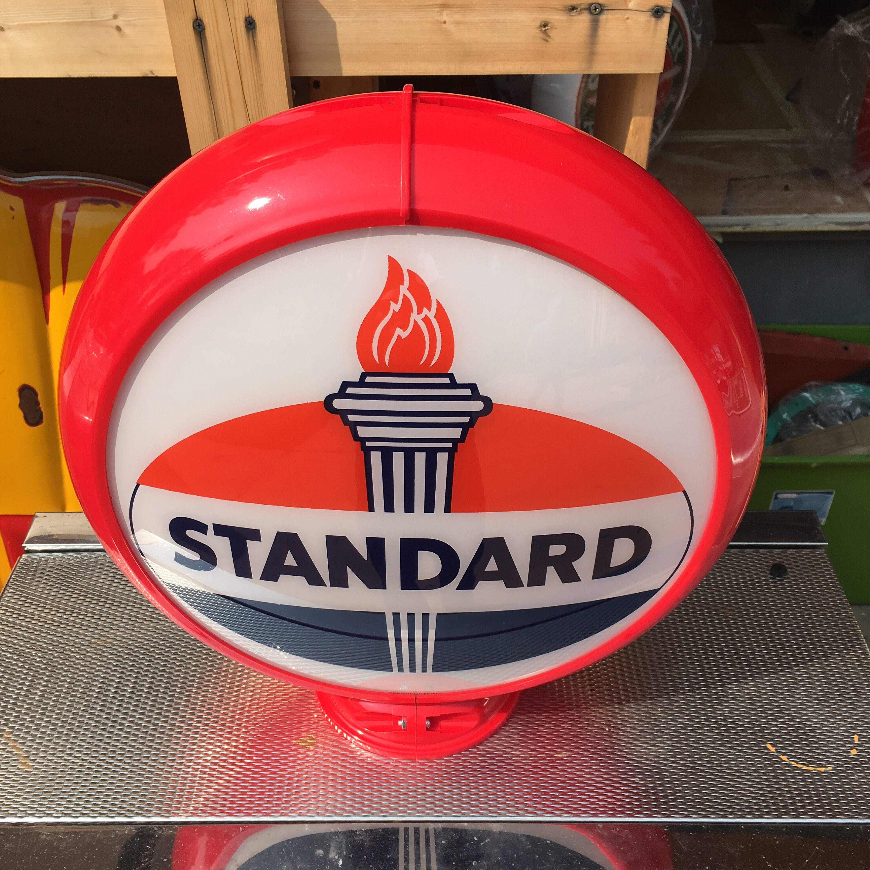 Gas Pump Globe / Gas Pump Globes / Standard Gasoline / Etsy