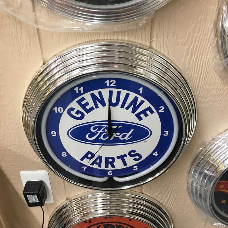 Horloges au néon / Ford Neon Clock / Panneaux de garage pour Etsy