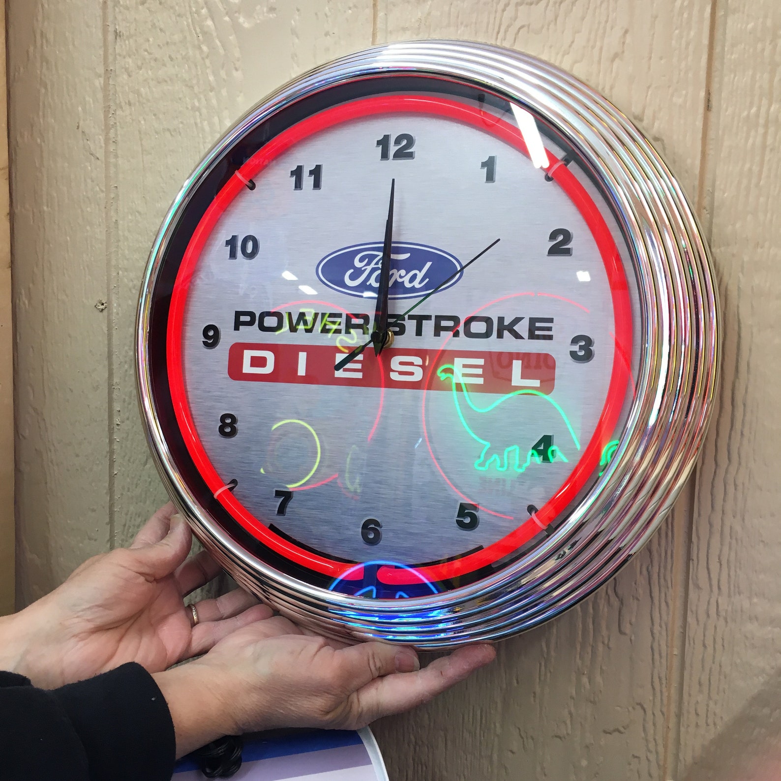 Neon Clocks / Ford Neon Clock / Garage Signs for Men / Garage Etsy
