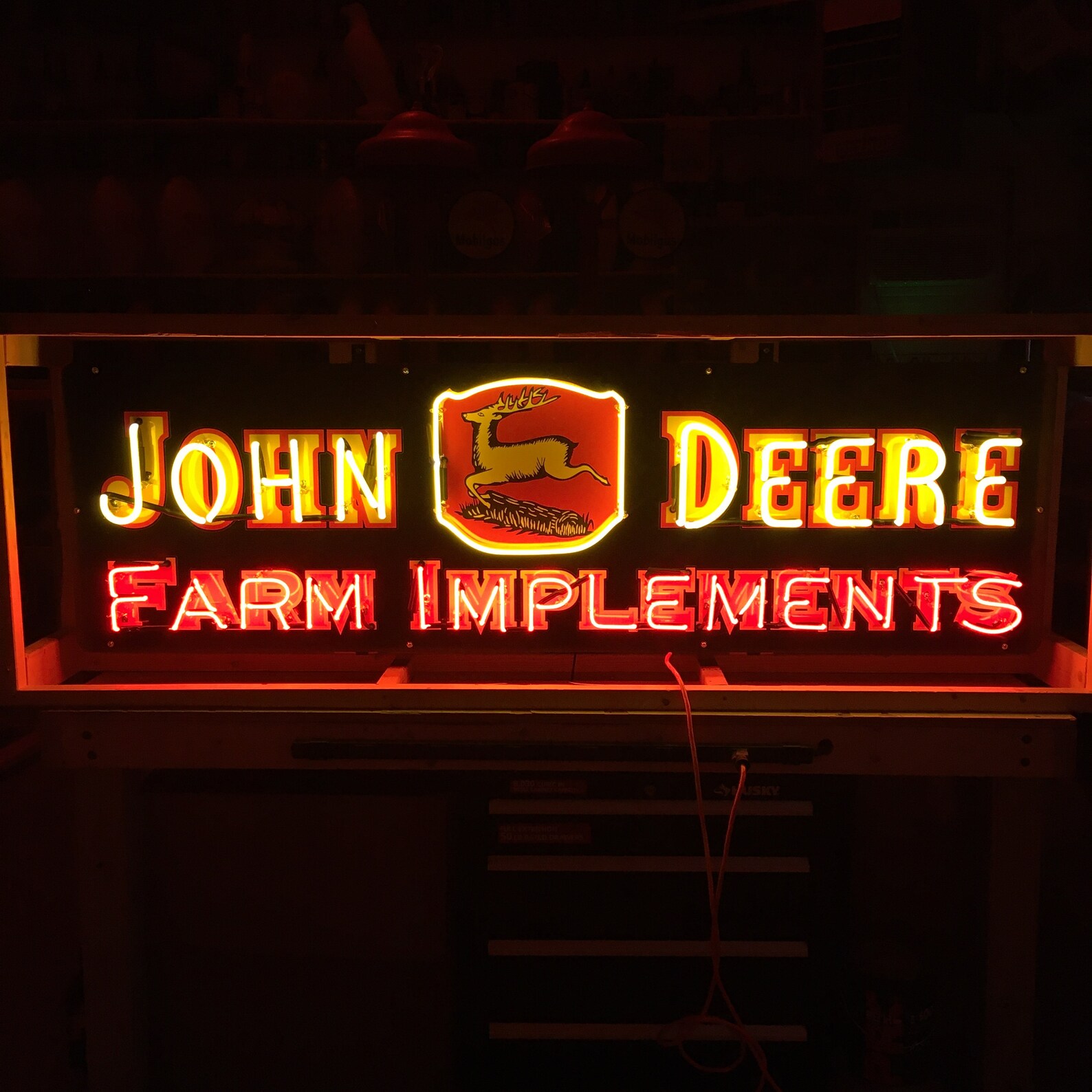 John Deere Neon Signs / Farm Signs / Farm Implements Sign / Etsy