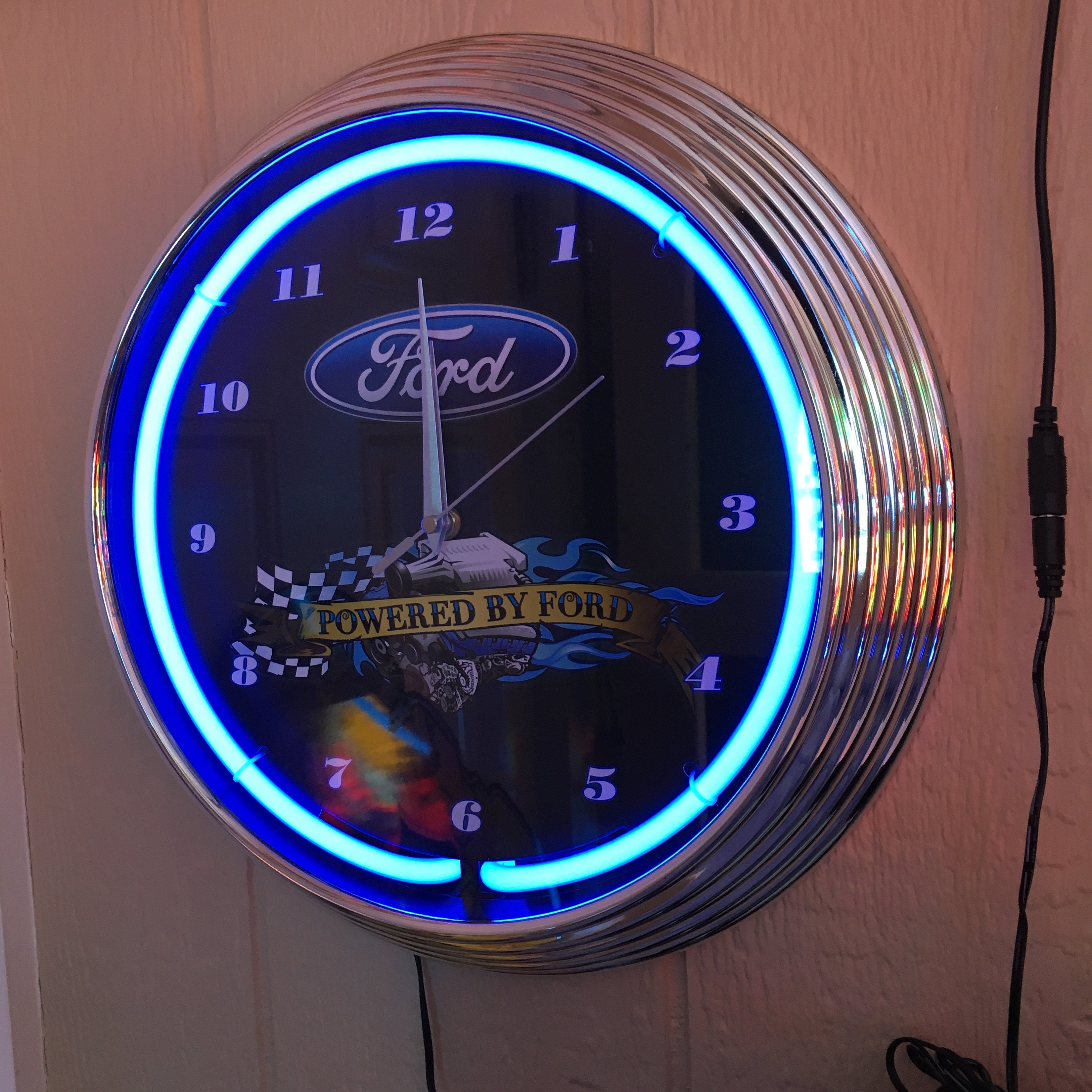 Neon Clocks / Ford Neon Clock / Garage Signs for Men / Garage Etsy