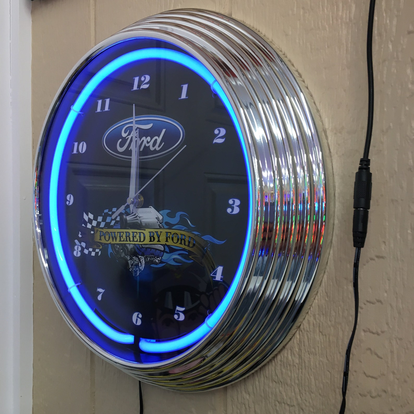 Neon Clocks / Ford Neon Clock / Garage Signs for Men / Garage Etsy