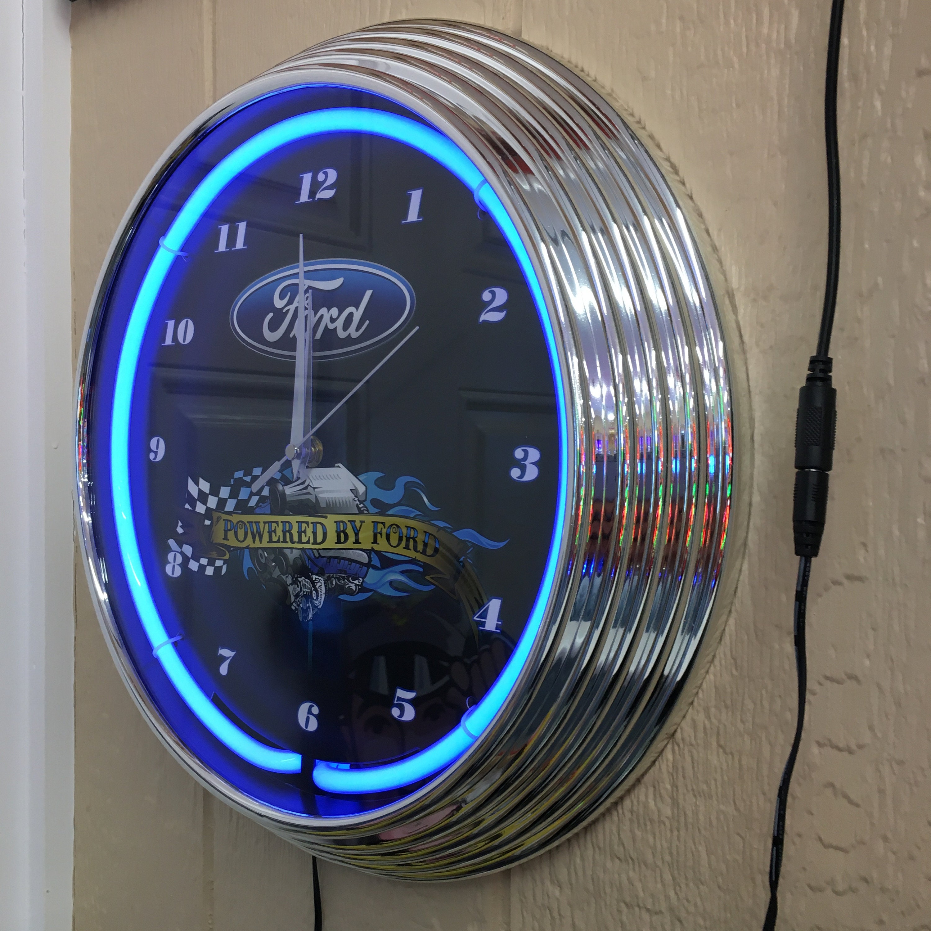 Neon Clocks / Ford Neon Clock / Garage Signs for Men / Garage Etsy