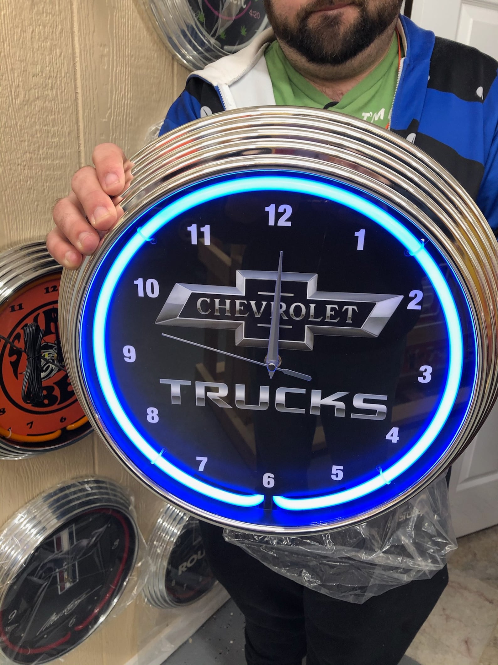 Neon Clock / Chevy Trucks / Chevrolet Trucks / Neon Clocks / Etsy