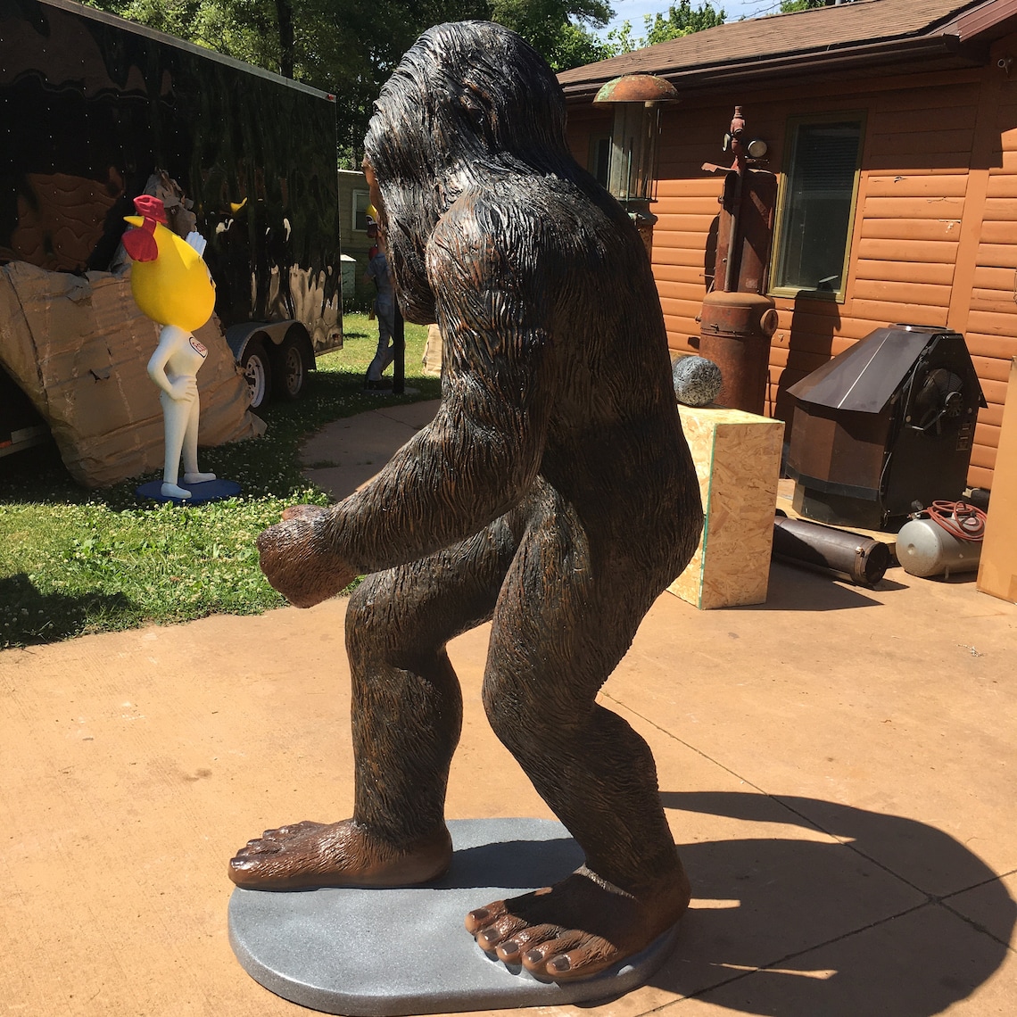 Fiberglass Statues / Life Size Sasquatch Statue / Bigfoot Etsy
