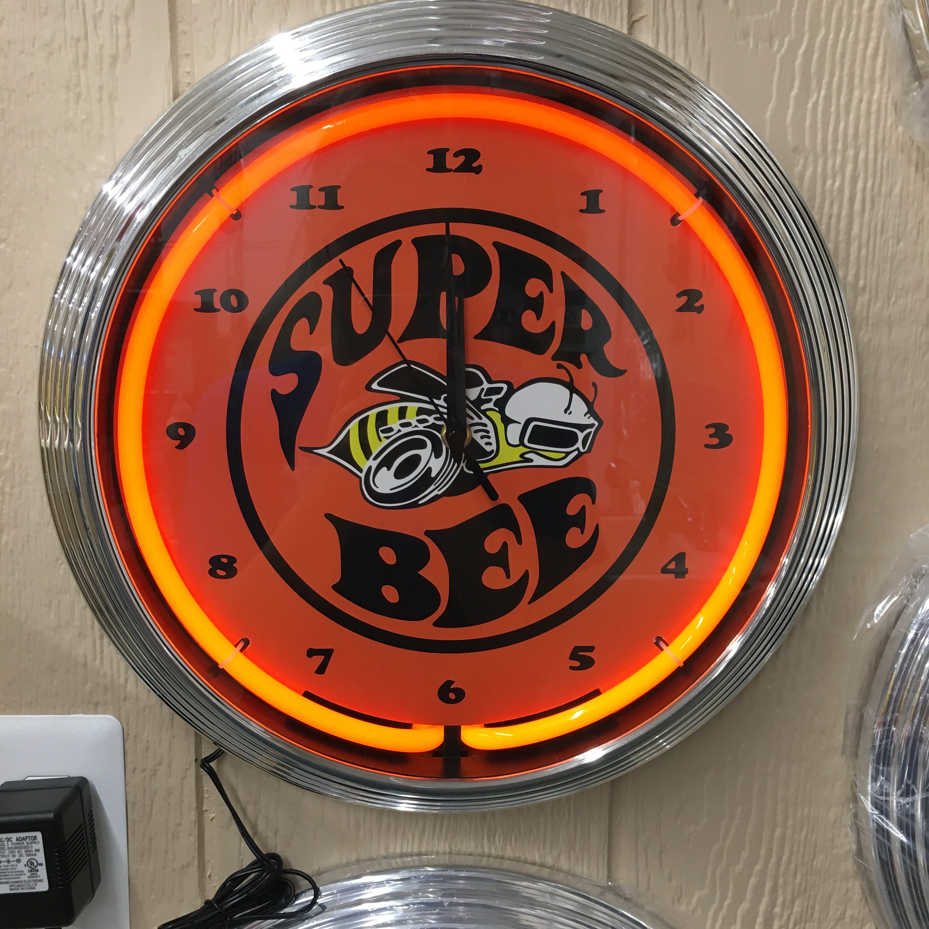 Neon Clock / Neon Clocks / Garage Clocks for Men / Dodge Super Etsy