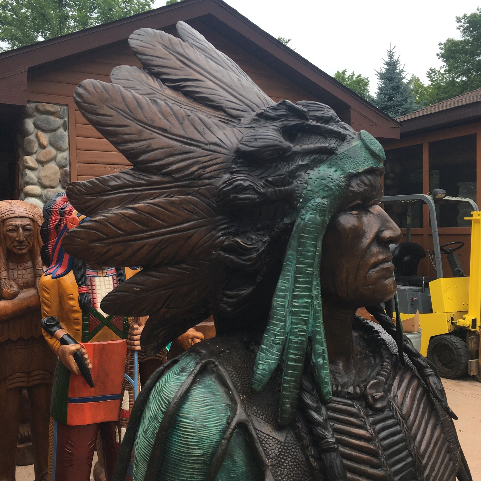 Life Size Bronze Native American Indian Statue / Bronze Etsy